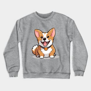 Cartoon Cute Kawaii Corgi Crewneck Sweatshirt